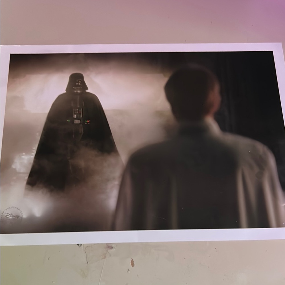 Disney Star Wars Print with Darth Vader | exclusive commemorative lithograph